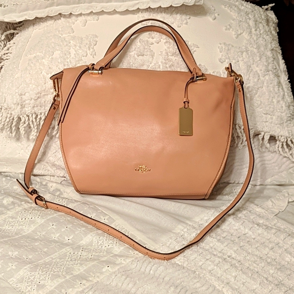 NWOT Blush Coach Shoulder Bag